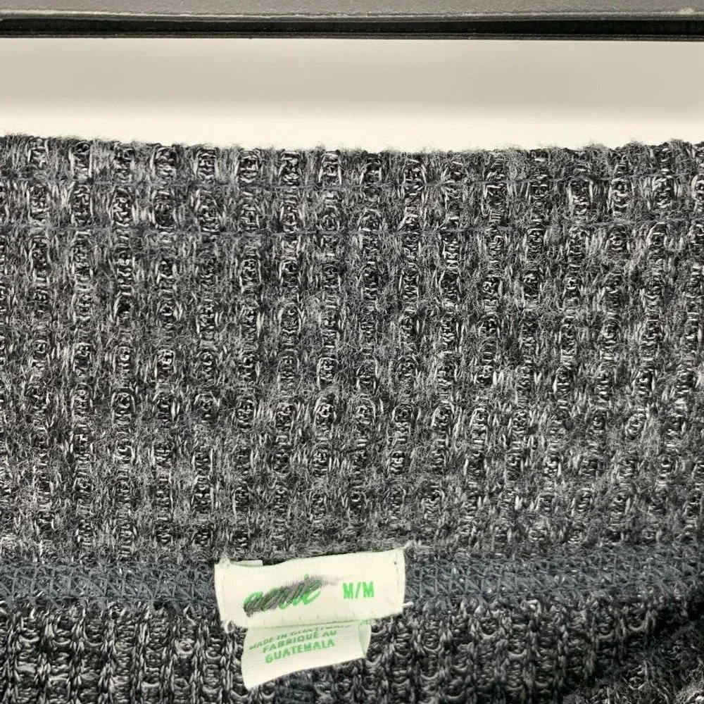 Aerie Leggings Black Gray Lounge Pull On Waffle Knit High Rise - Picture 7 of 13